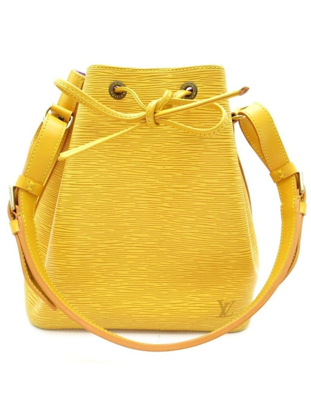 Louis Vuitton Petit Noe Epi Shoulder Bag Tassilie Yellow